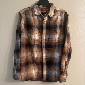 ALESBURY FIRESIDE BRUSHED FLANNEL BROWN - M